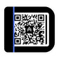 a 5.5 x 5.5 AMP Swagg Hello QR sticker