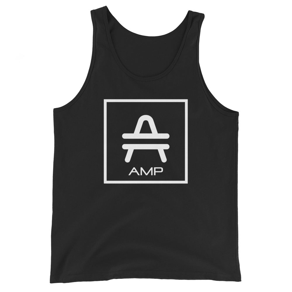 an AMP Swagg Vertices Tank in Black