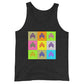 an AMP Swagg Pop Art Tank in Black Triblend