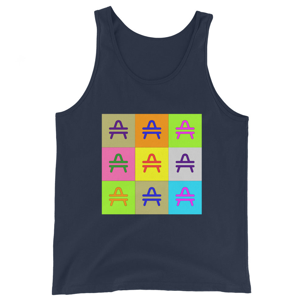 an AMP Swagg Pop Art Tank in Navy