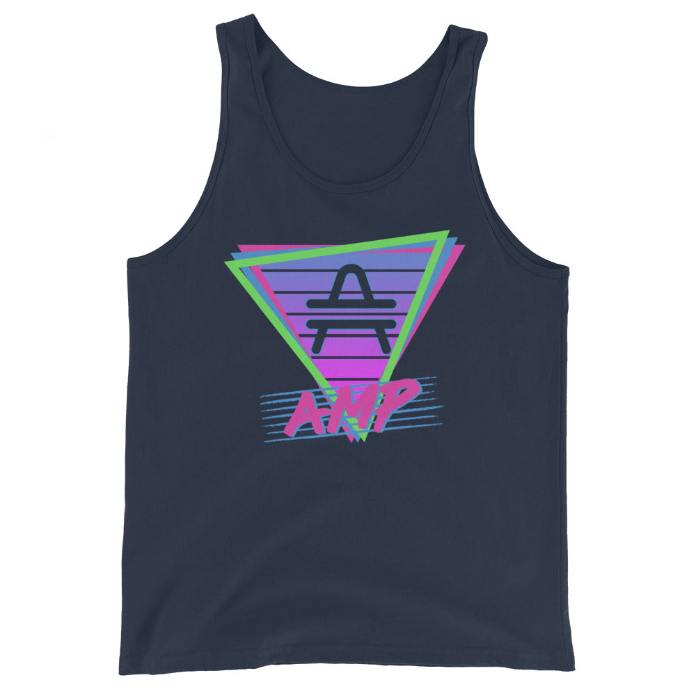 an AMP Swagg Retro Vice Nights Tank in Navy