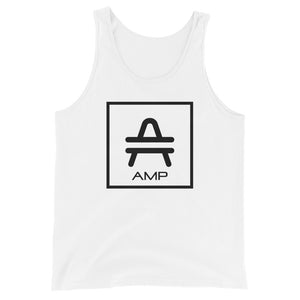 an AMP Swagg Vertices Tank in White