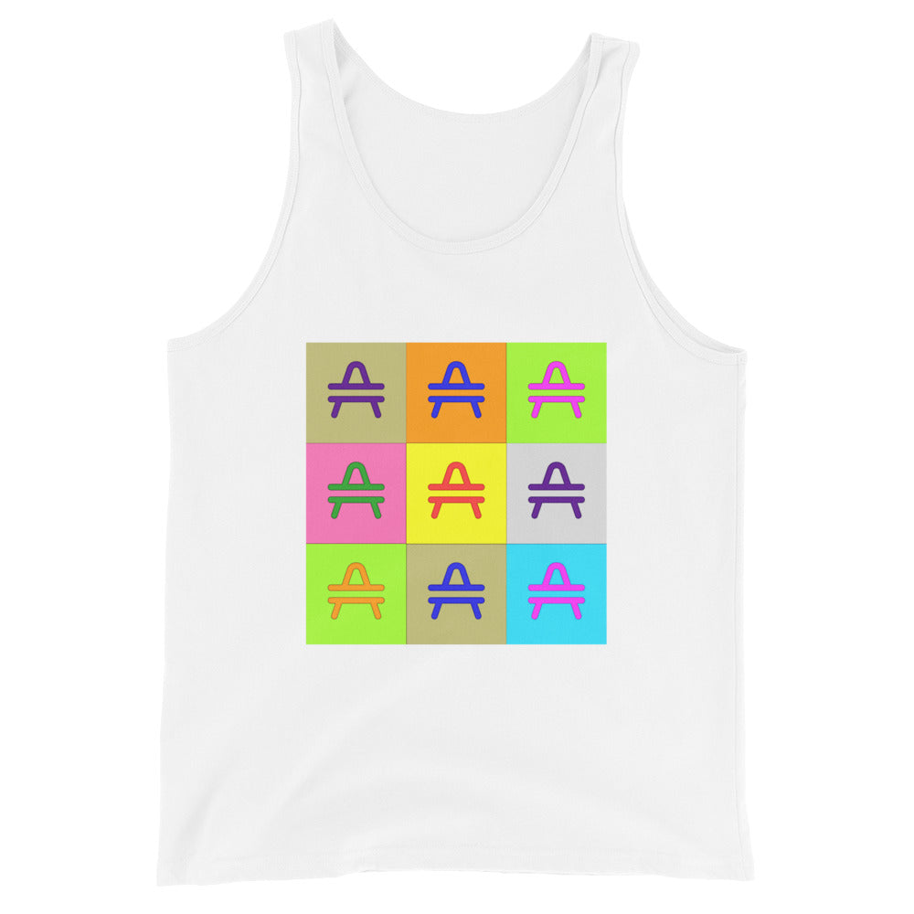 an AMP Swagg Pop Art Tank in White
