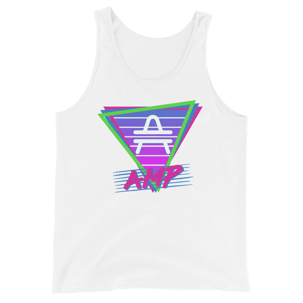 an AMP Swagg Retro Vice Nights Tank in White