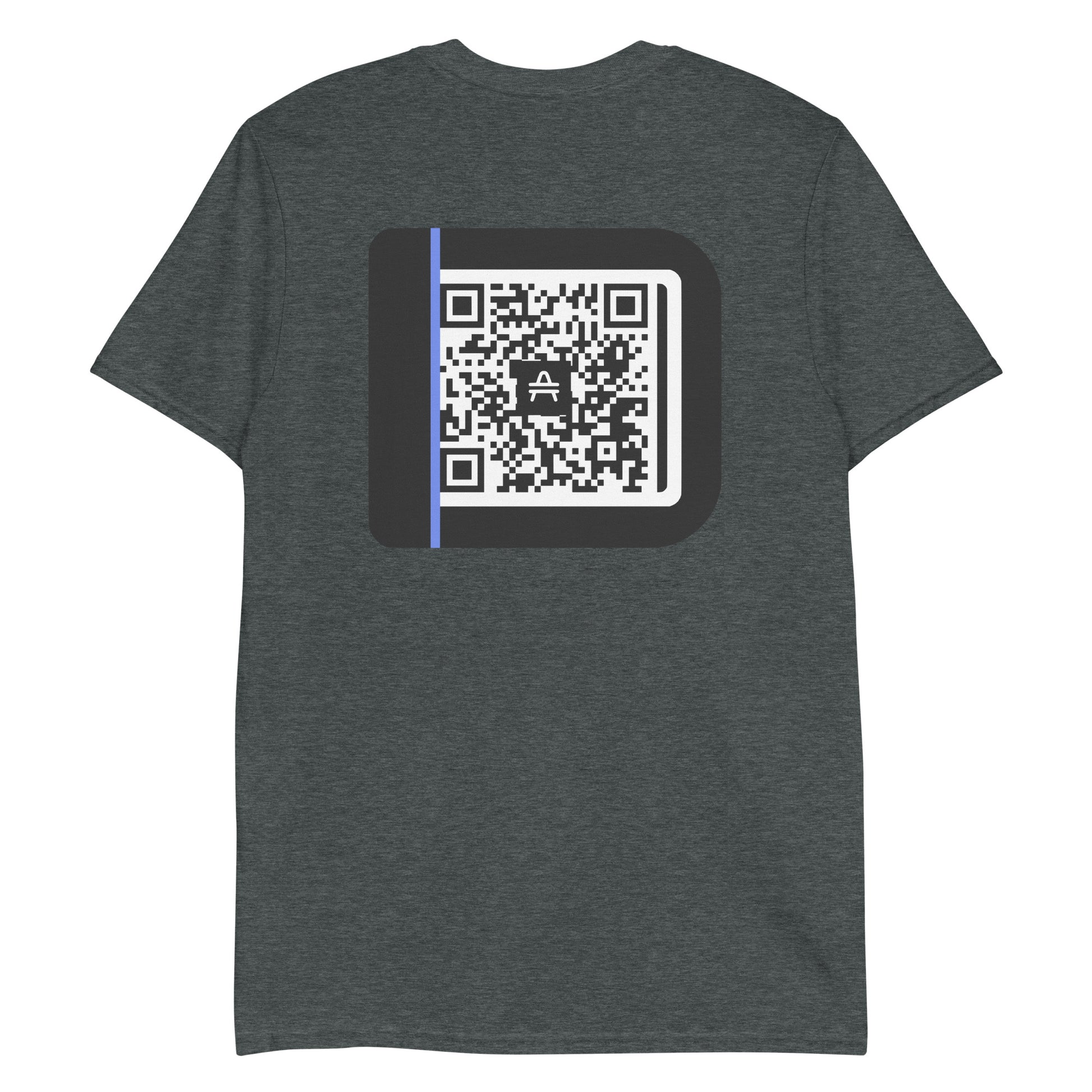 an AMP Swagg Hello QR t-shirt in dark heather