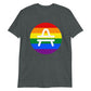 AMP Token Solid PRIDE LGBTQIA+ T-Shirt in dark grey on display