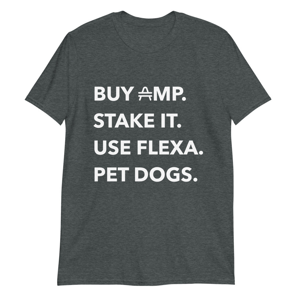 an AMP Swagg Pet Dogs T-shirt in Dark Heather