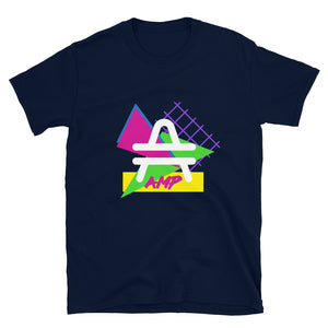 an AMP Swagg Retro Geo T-Shirt in Navy