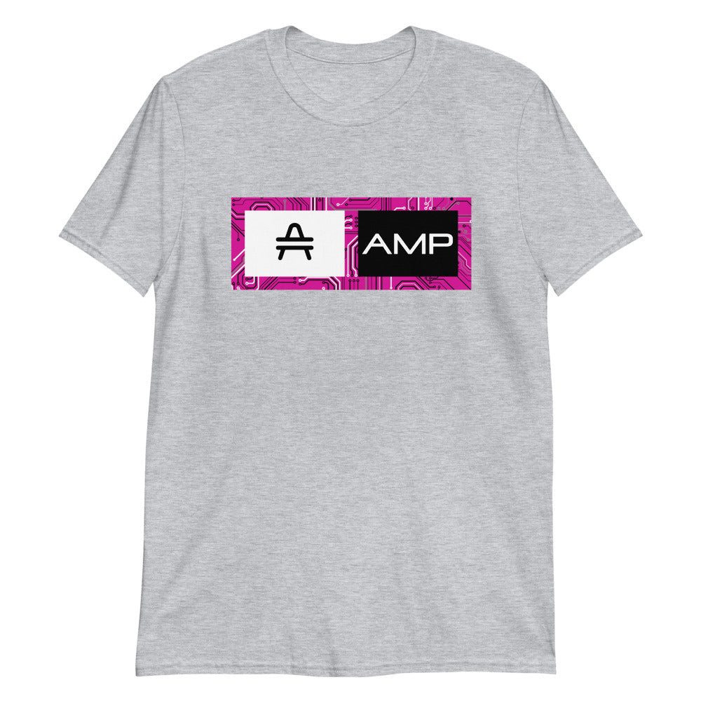 An AMP Swagg AMP Circuit T-shirt in Light Gray