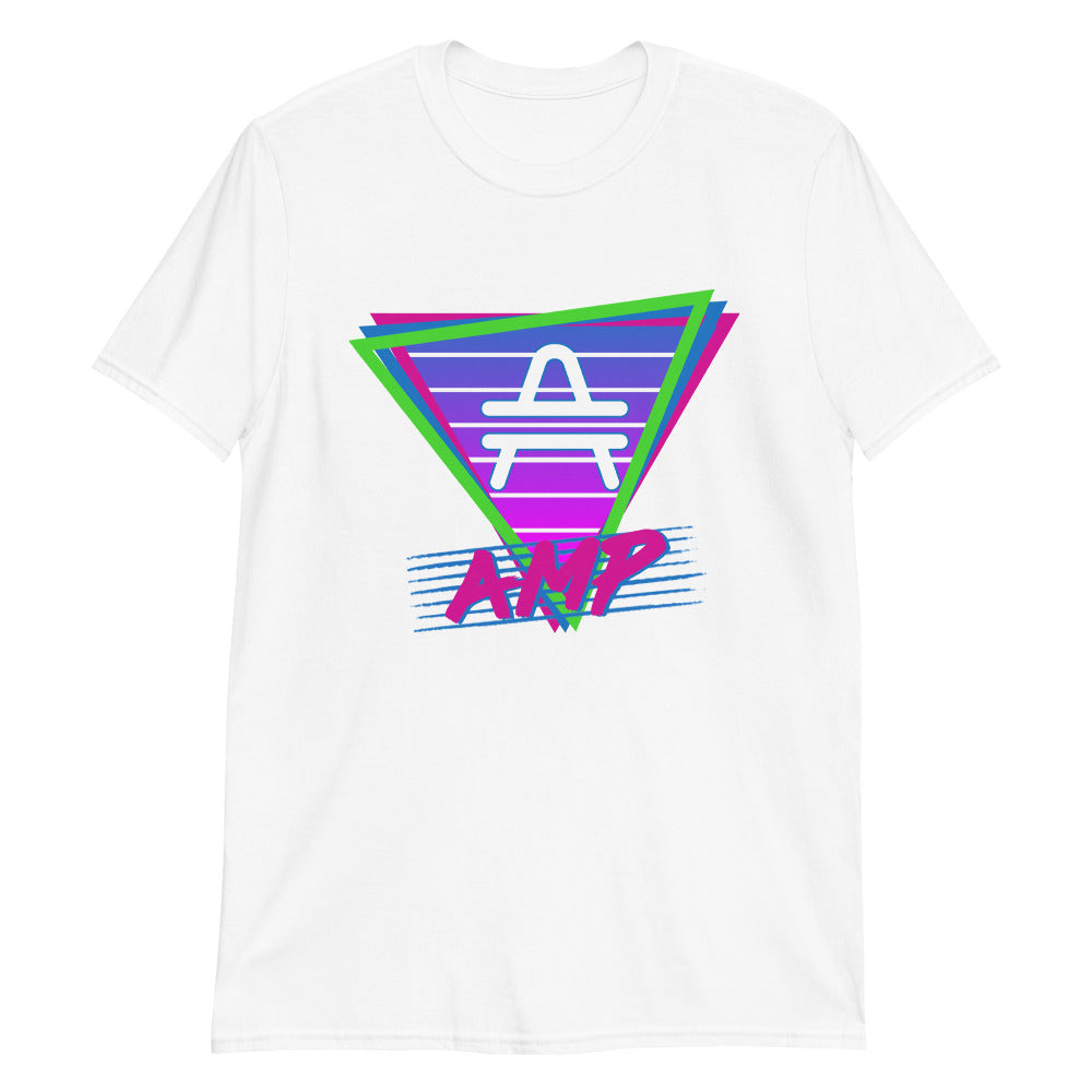 an AMP Swagg Retro Vice Nights T-shirt in White