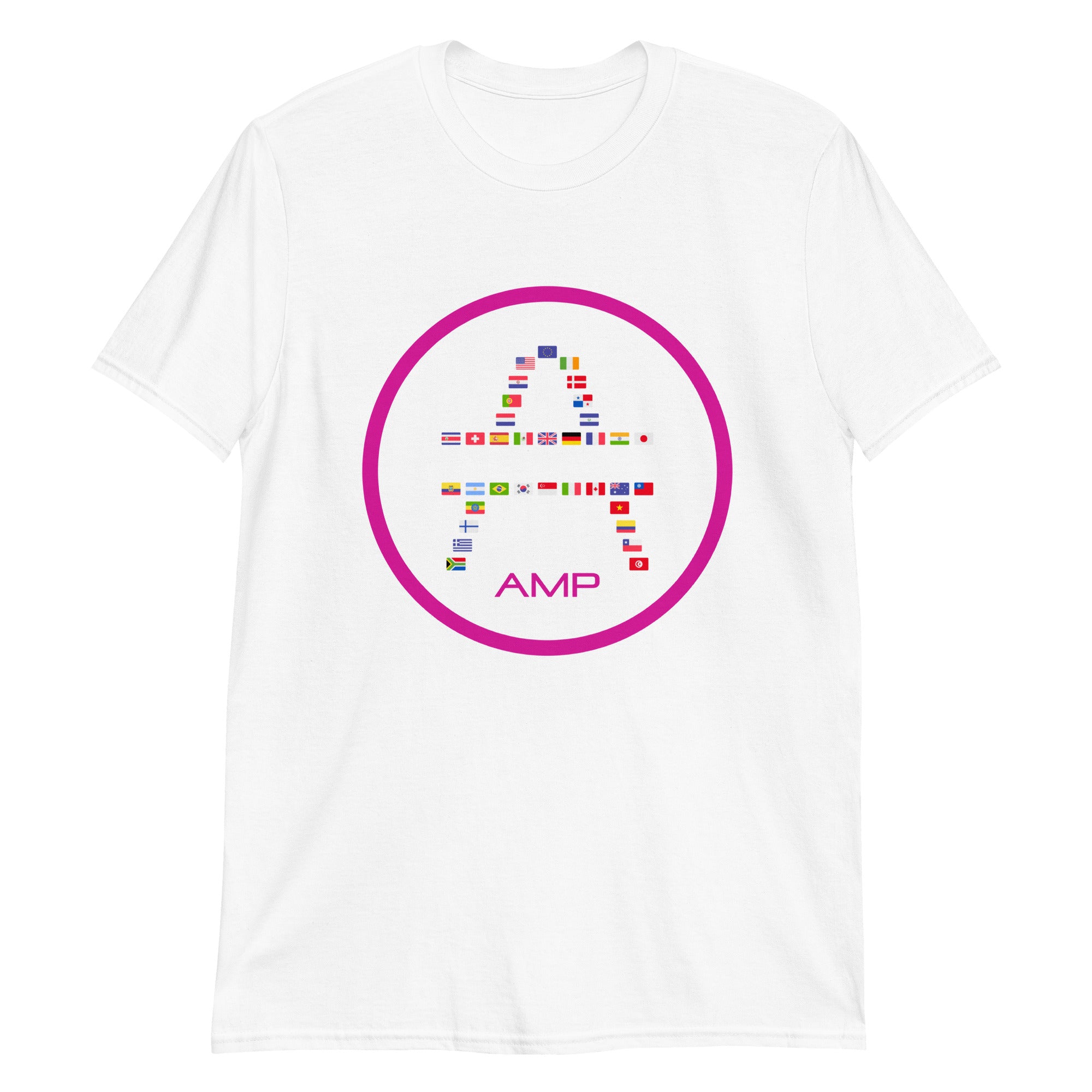 an amp swagg global t shirt in white