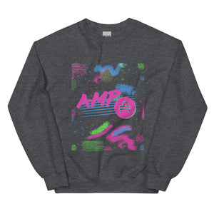 an AMP Swagg Retro Canvas Sweatshirt in Dark Heather