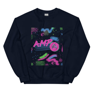 an AMP Swagg Retro Canvas Sweatshirt in Navy