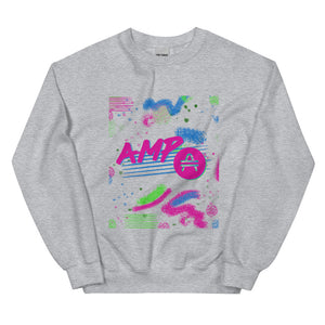 an AMP Swagg Retro Canvas Sweatshirt in Grey