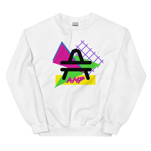 an AMP Swagg Retro Geo Sweatshirt in White