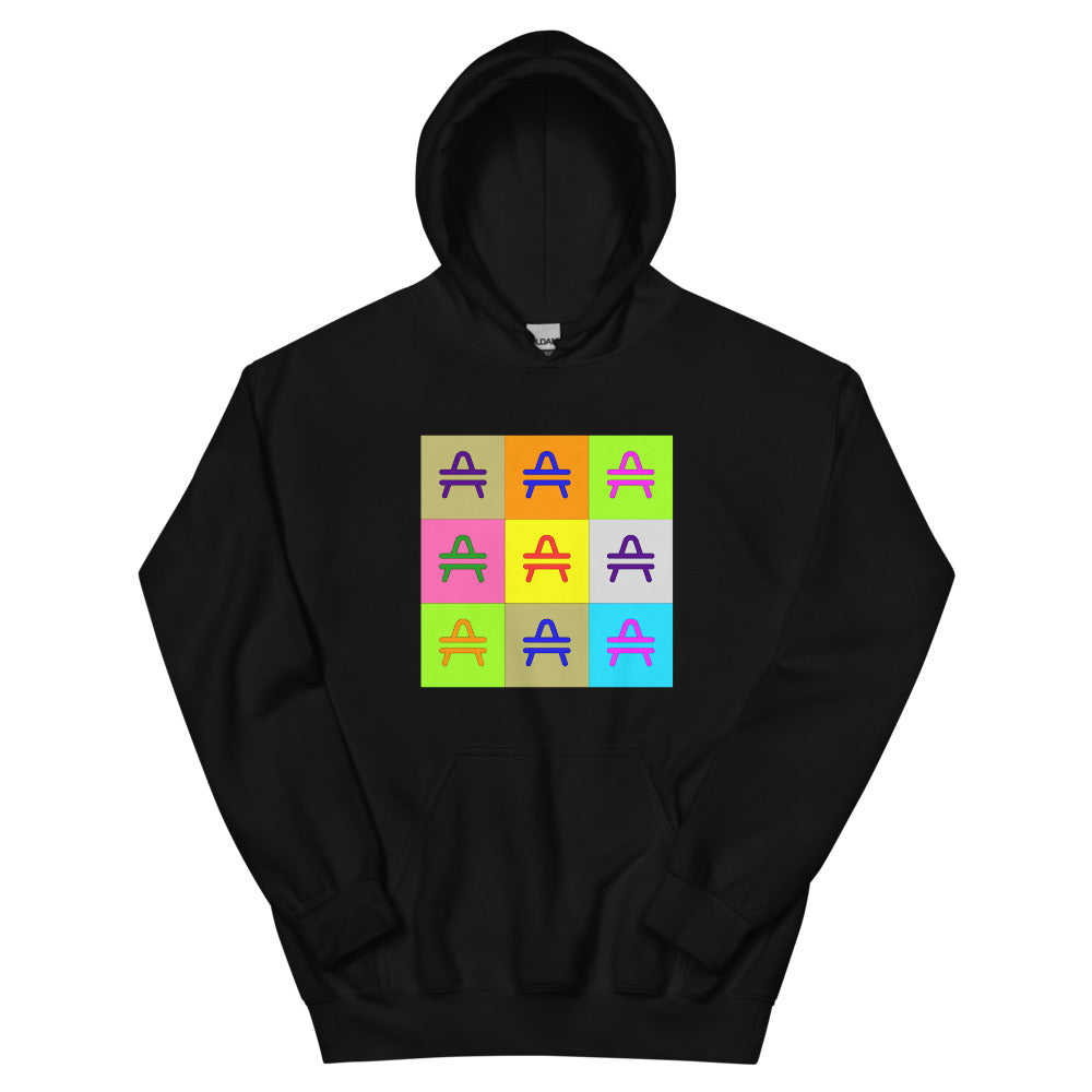 an AMP Swagg Pop Art hoodie in Black