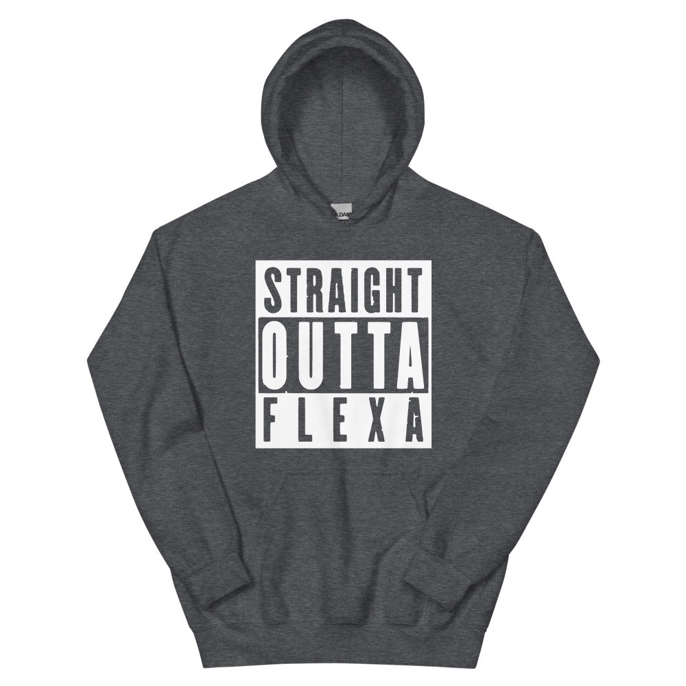 an AMP Swagg Straight Flexa hoodie in Dark Heather