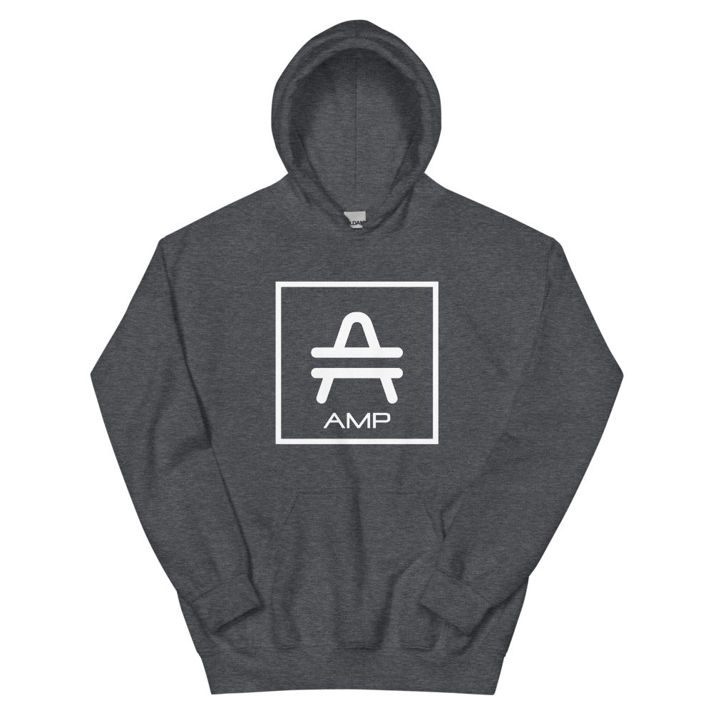 an AMP Swagg Vertices hoodie in Dark Heather