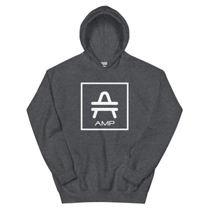 an AMP Swagg Vertices hoodie in Dark Heather