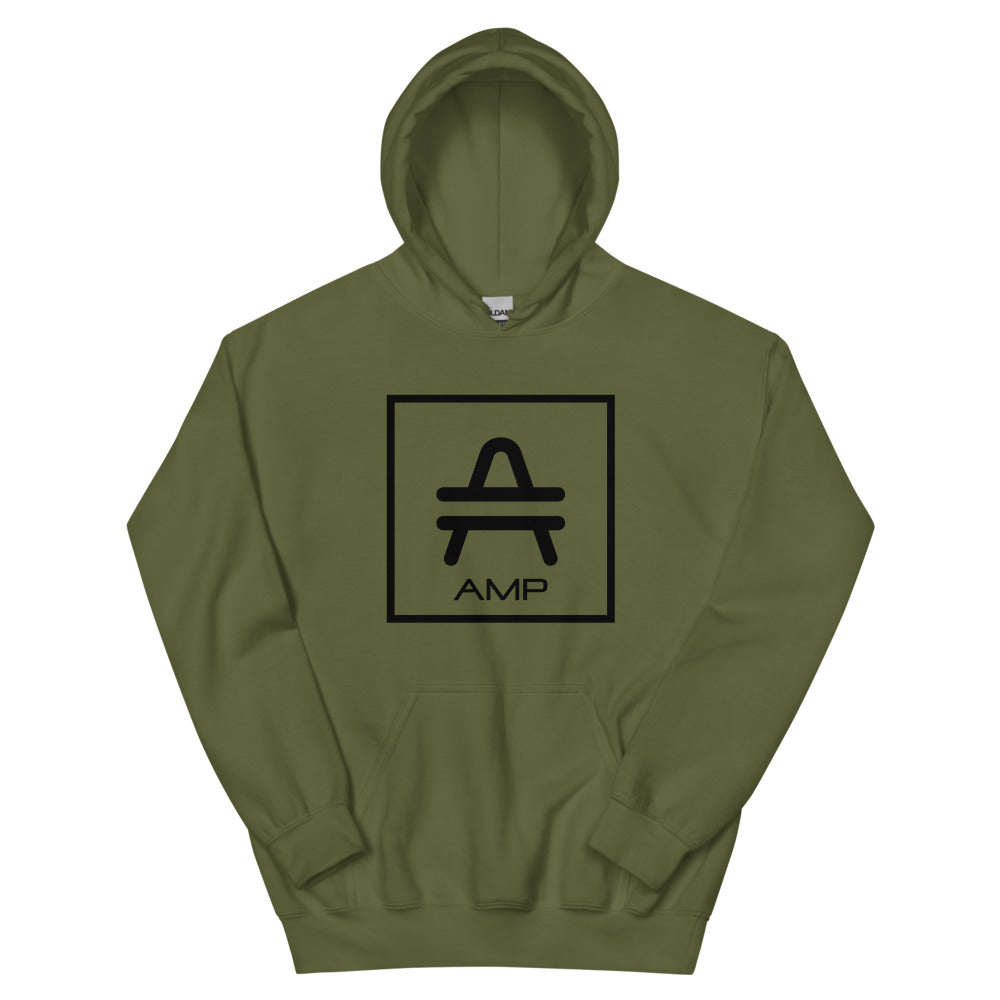 an AMP Swagg Vertices hoodie in Military Green