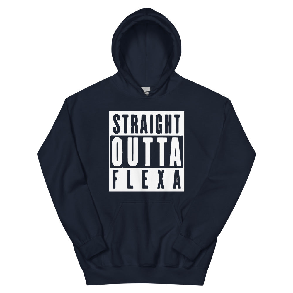 an AMP Swagg Straight Flexa hoodie in Navy