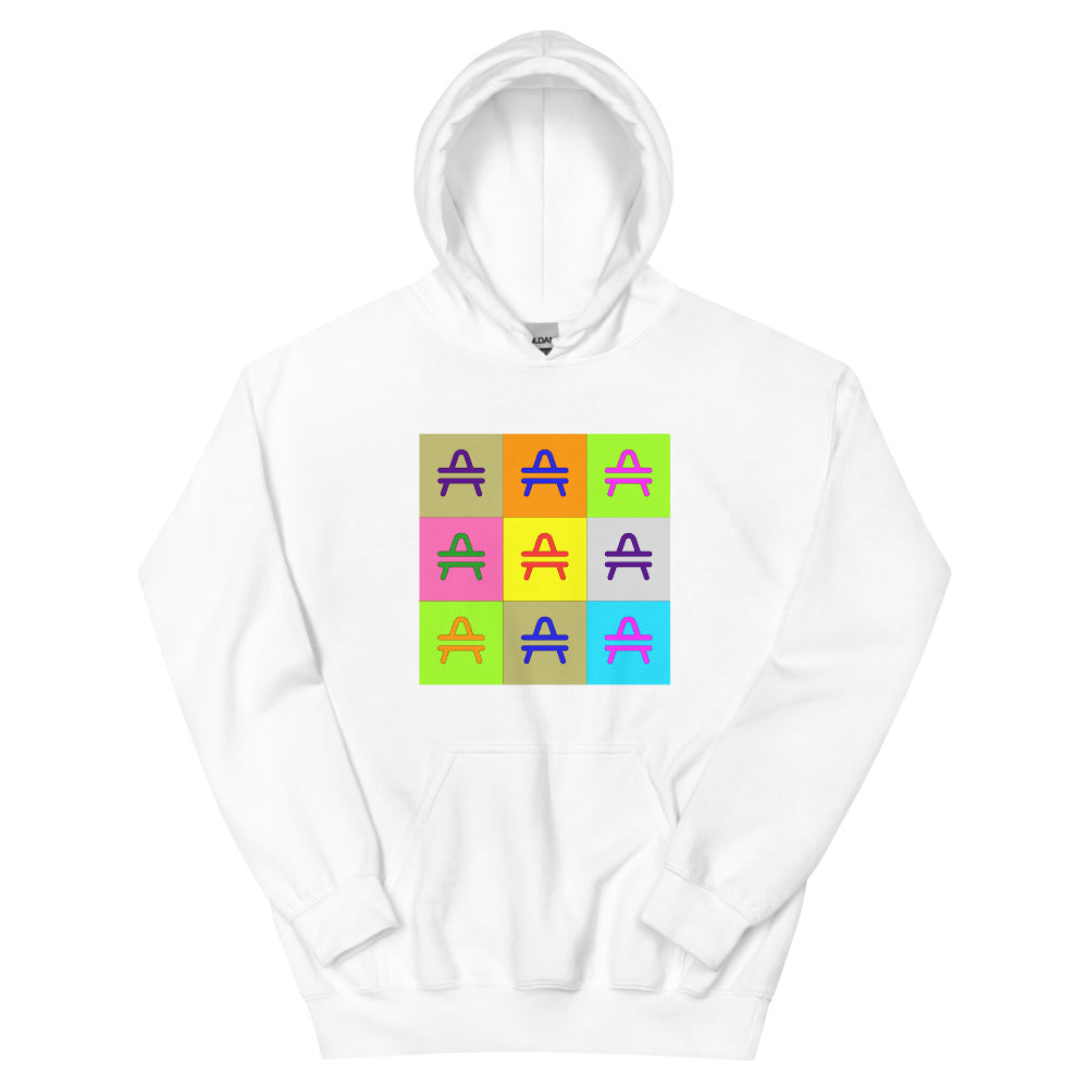 an AMP Swagg Pop Art hoodie in White