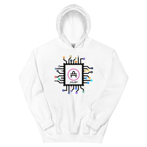 an AMP Swagg CPU hoodie in white