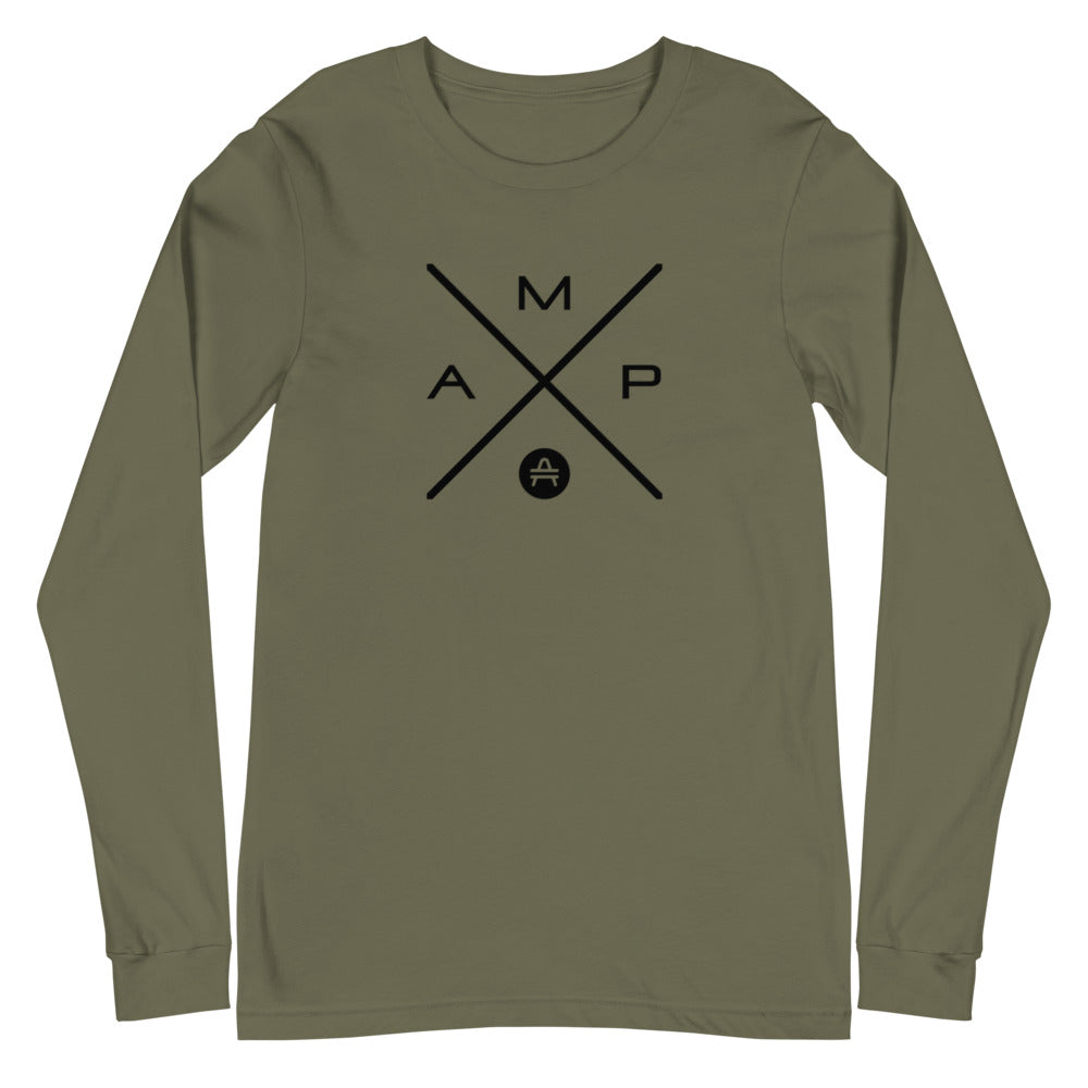 an amp swagg amp-x long sleeve in military green