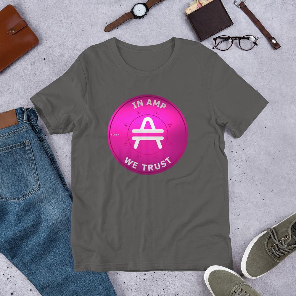 AMP Token 3D rendered Shirt in an asphalt color