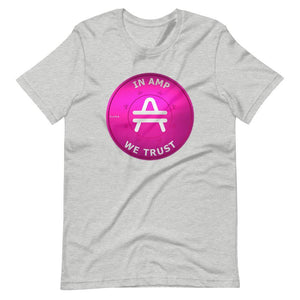 AMP Token 3D rendered Shirt in a light gray color