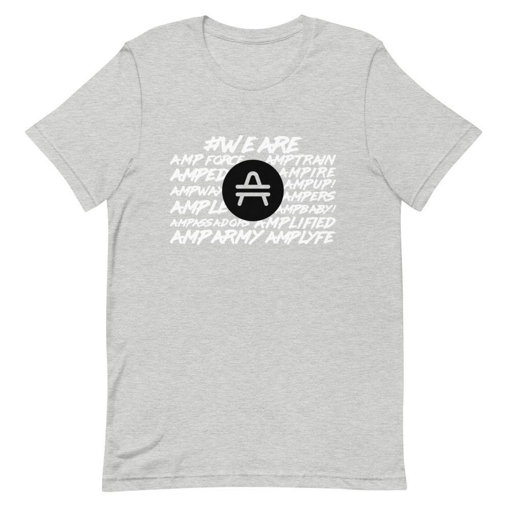 Heather AMP Token Amp swagg Tee on presentation