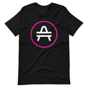 An AMP Token AMP Swagg Stenciled Alt Logo Shirt in Black