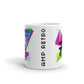 an AMP Swagg Retro Vice Nights Mug in White