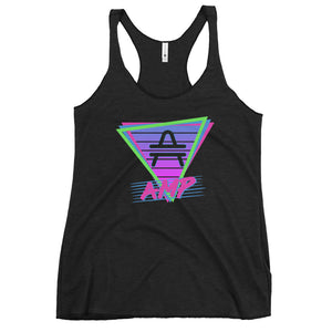 an AMP Swagg Retro Vice Night Racerback Tank in vintage black
